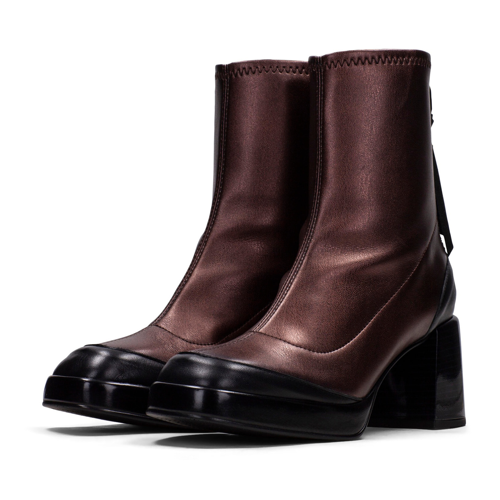 Botin Tokio Negro bronce 7 cm