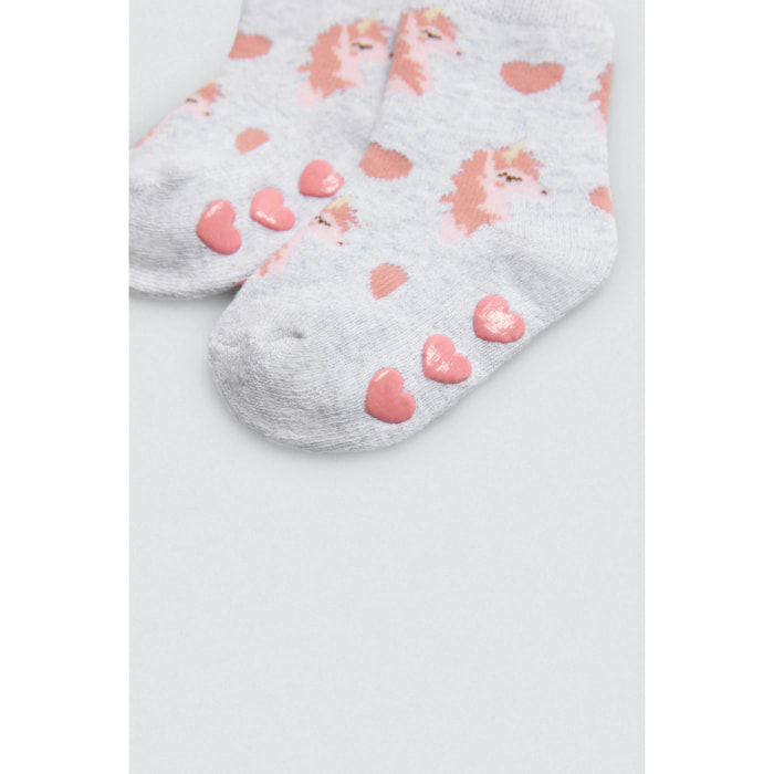 Confezione da 4 calzini termici antiscivolo per neonato