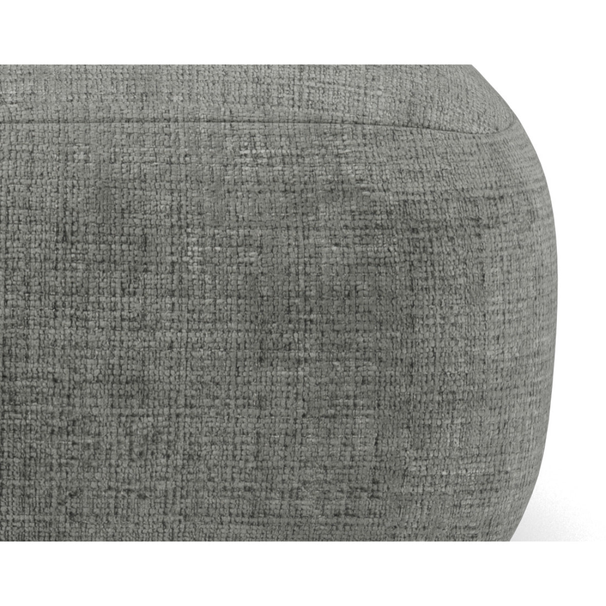 Grace - module d'assise sans accoudoir en velours texturé - Gris