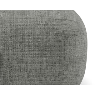 Grace - module d'assise sans accoudoir en velours texturé - Gris