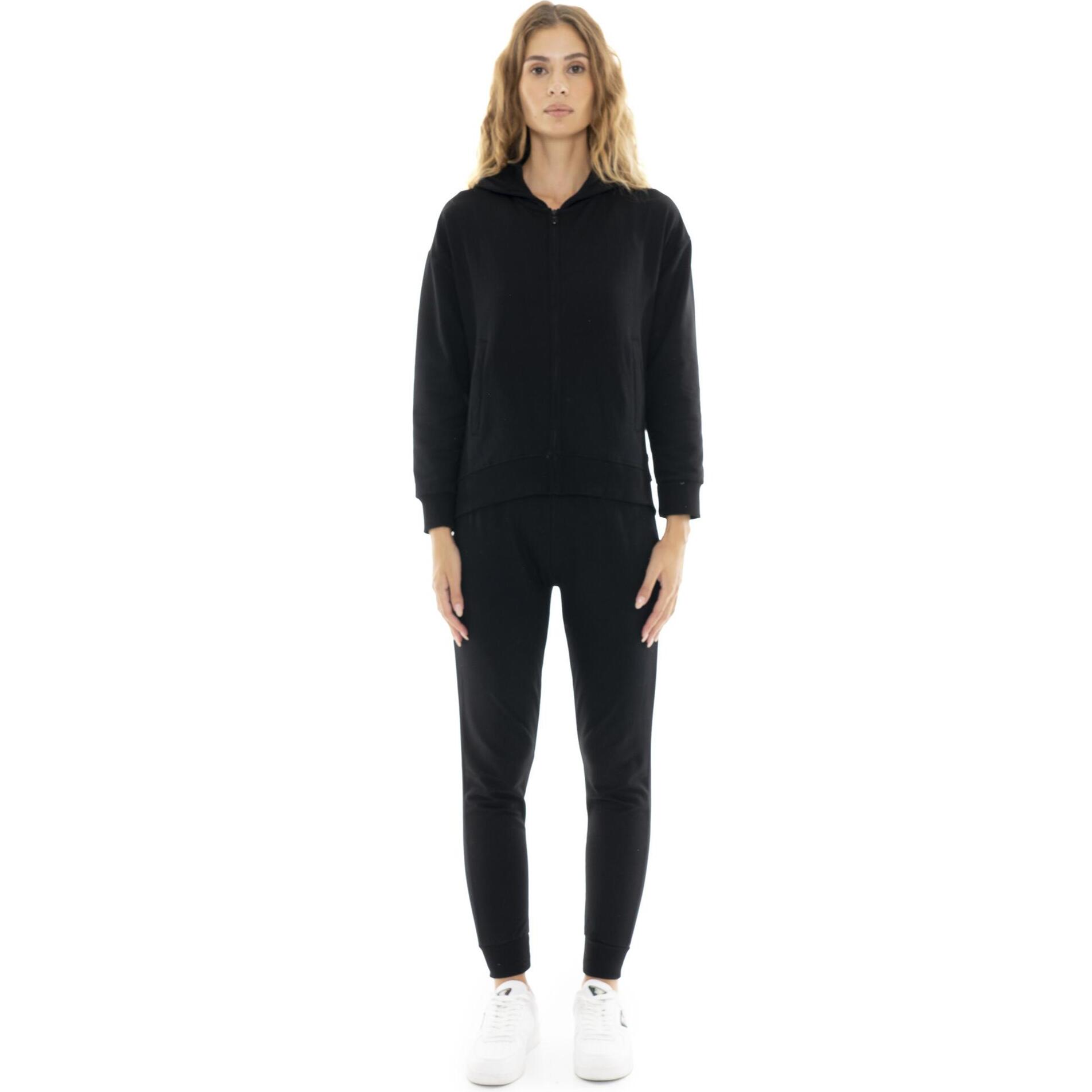 Chándal de invierno de mujer con capucha y cremallera 'Pearl'