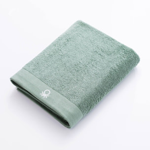 Toalla de baño 90x150cm 100% algodón 450gsm en color verde - suave, absorbente y secado rápido