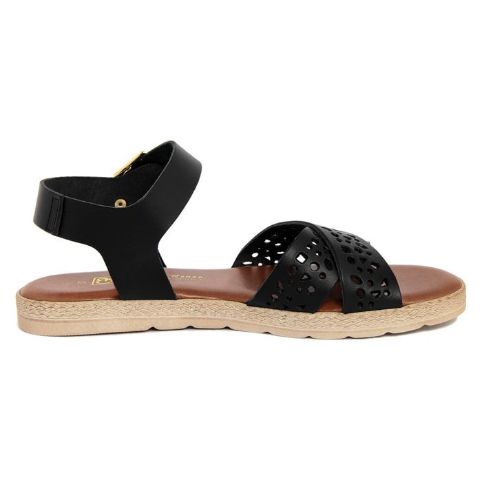Sandalo flat Gagliani Renzo Nero