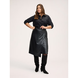 Fiorella Rubino - Camicia in cotone con applicazioni gioiello - Nero
