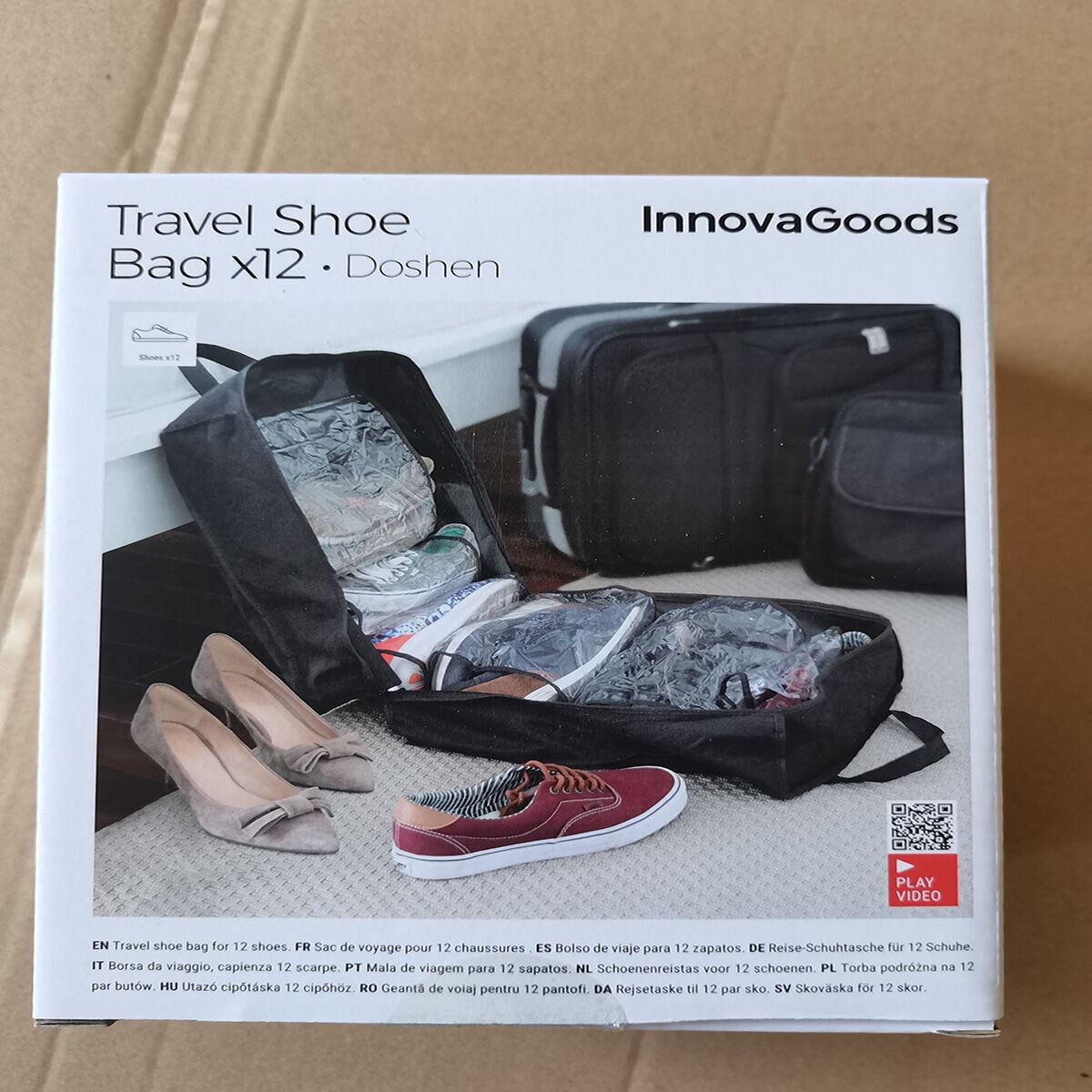 Bolso de Viaje para Calzado Doshen InnovaGoods 12 zapatos