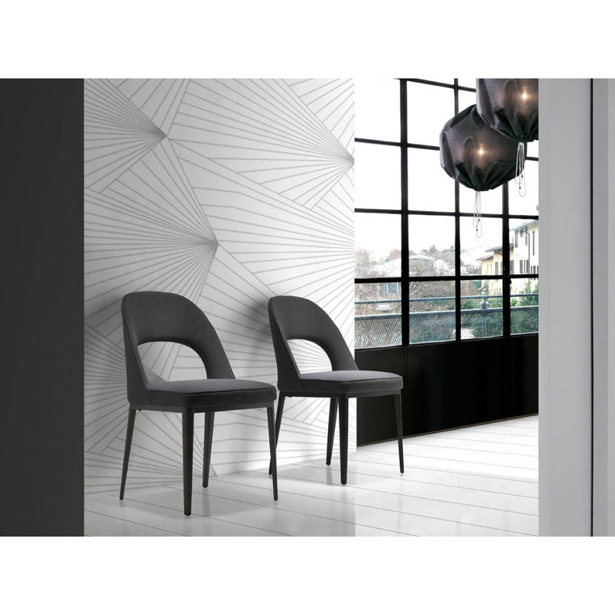 Silla Angel Cerda de tela 47x50x80cm