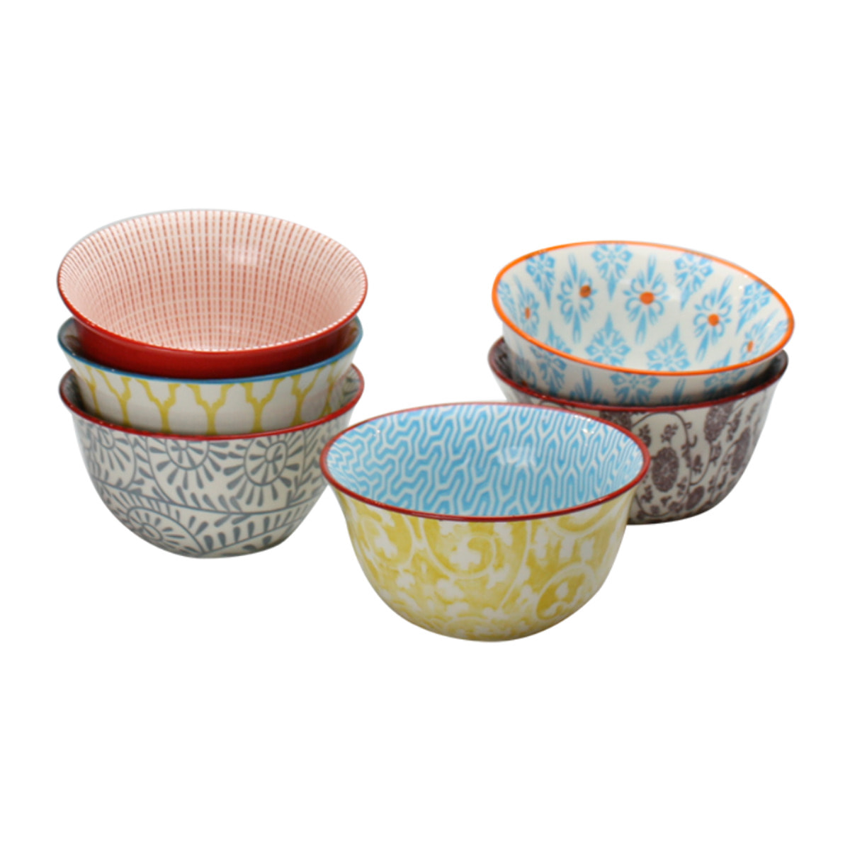 Lot de 6 petits bols design 1, SABAE