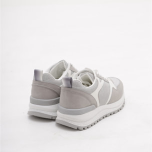 SNEAKERS RUNNING SHINY CHOCOLA' GRIGIO