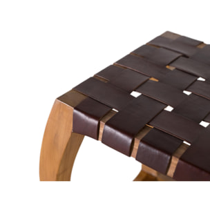 Taburete de Madera de Acacia 45 Cm Estilo Contemporáneo