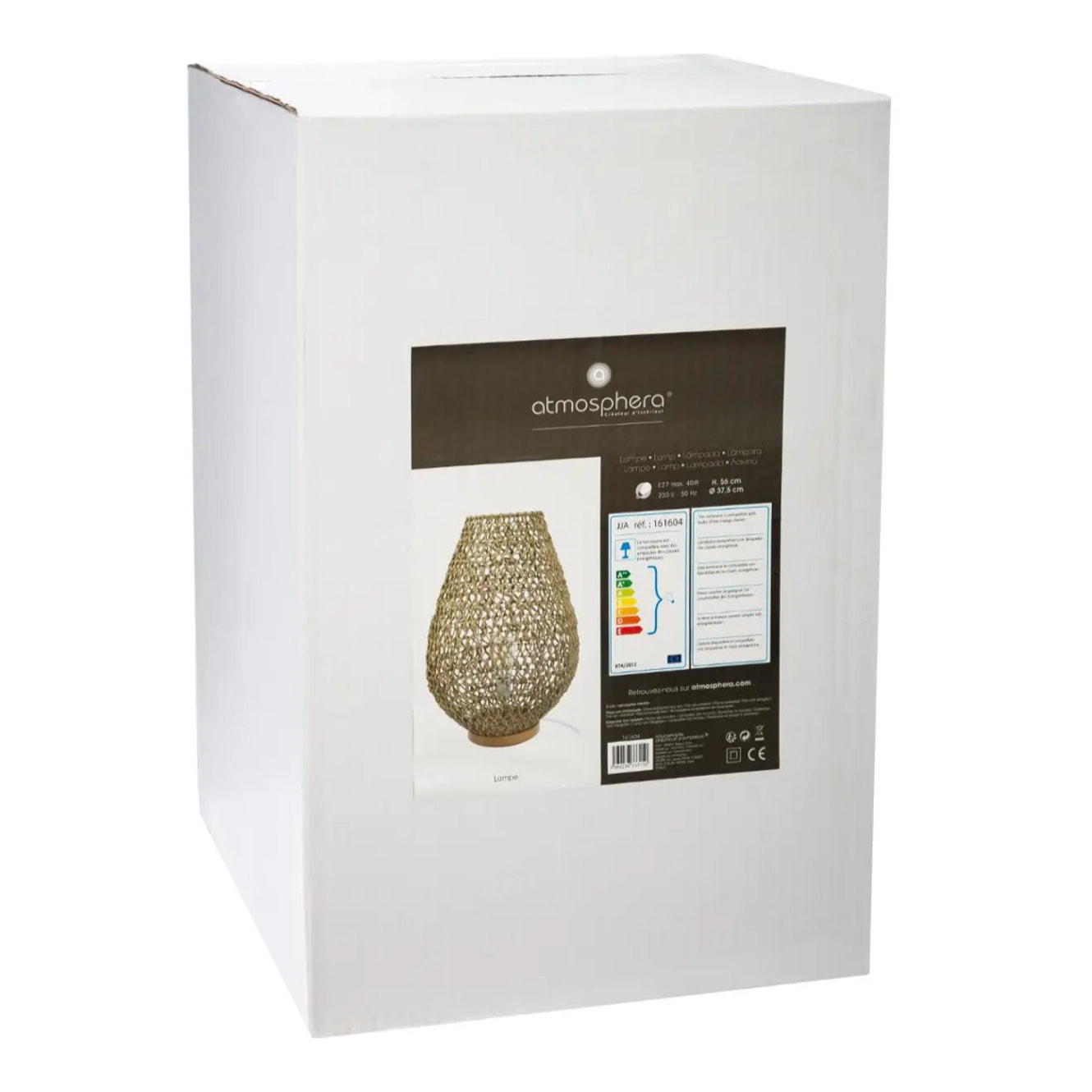 Lampe "Etel" beige H55cm