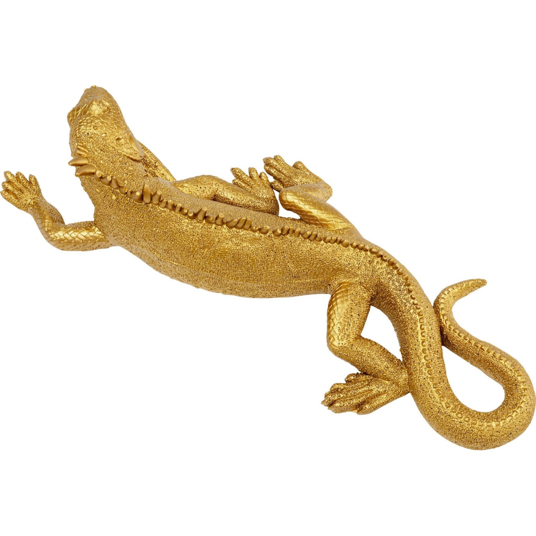 Déco murale iguane doré Kare Design