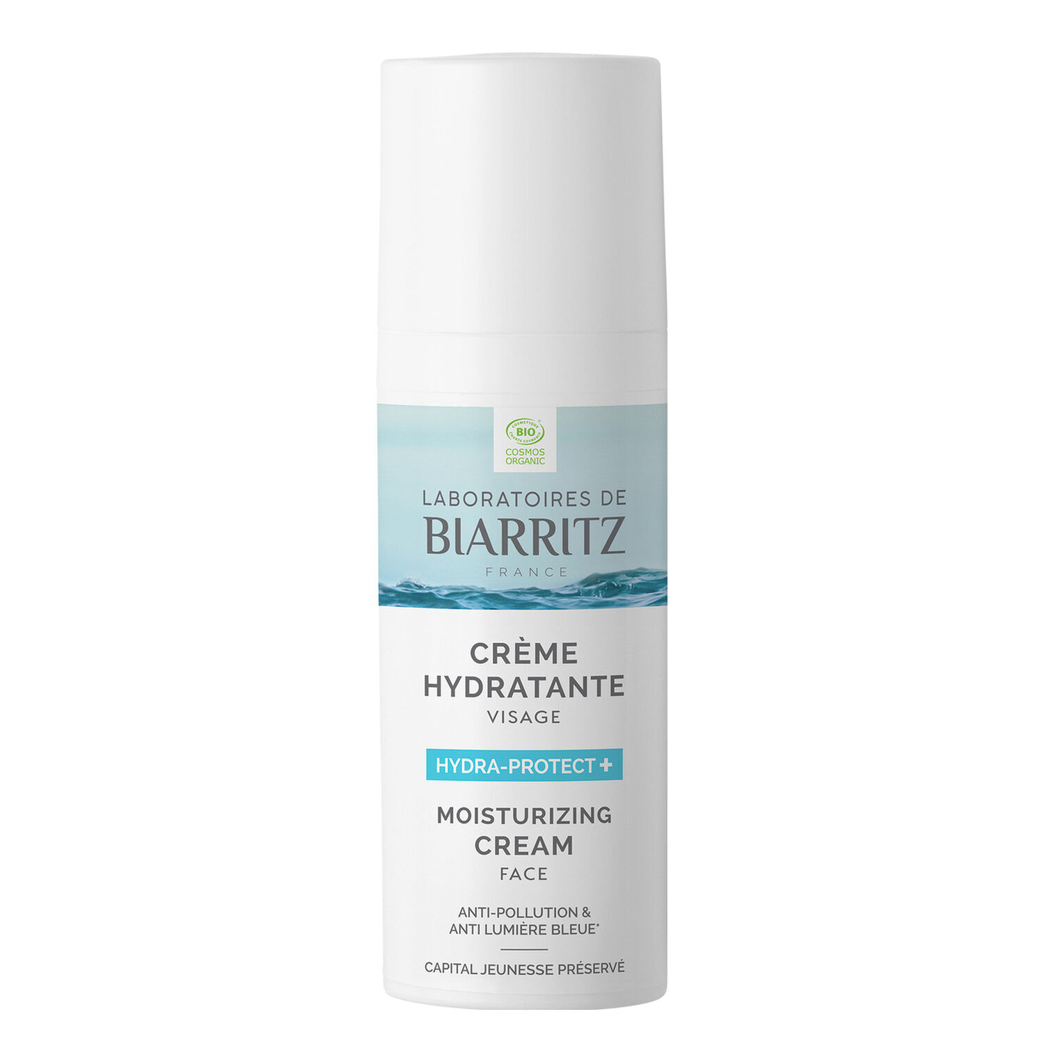 Hydra-Protect+ - Crème Hydratante Bio Anti-Pollution & Anti Lumière Bleue 50ml