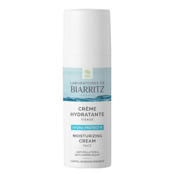 Hydra-Protect+ - Crème Hydratante Bio Anti-Pollution & Anti Lumière Bleue 50ml