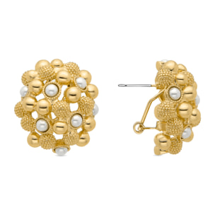 Pendientes Lux by Lux acabadoss en oro amarillo 18k