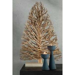 J-Line chandelier Cone - aluminium - bleu - small