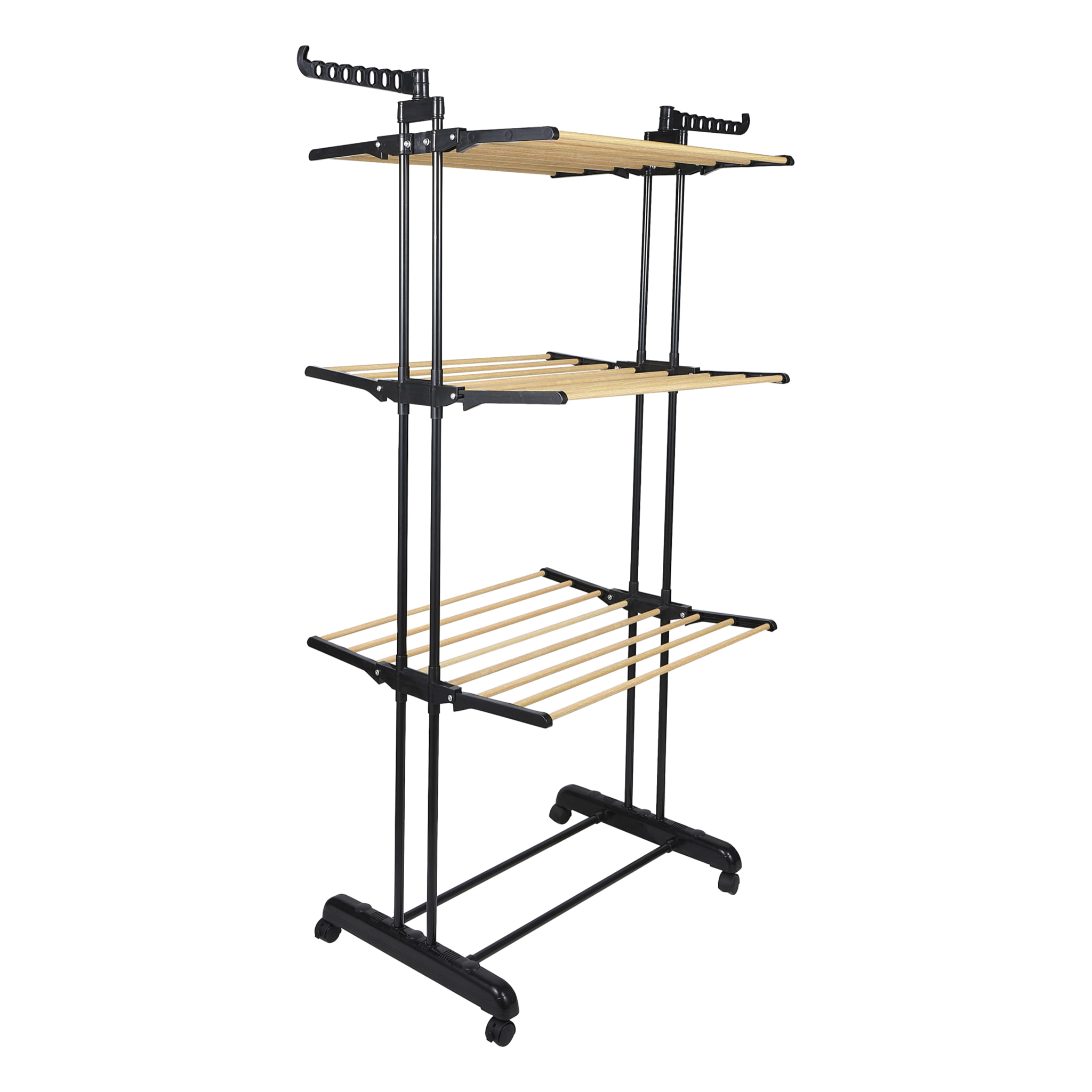 Etendoir Effet Bois 3 Etages 73x64x173cm
