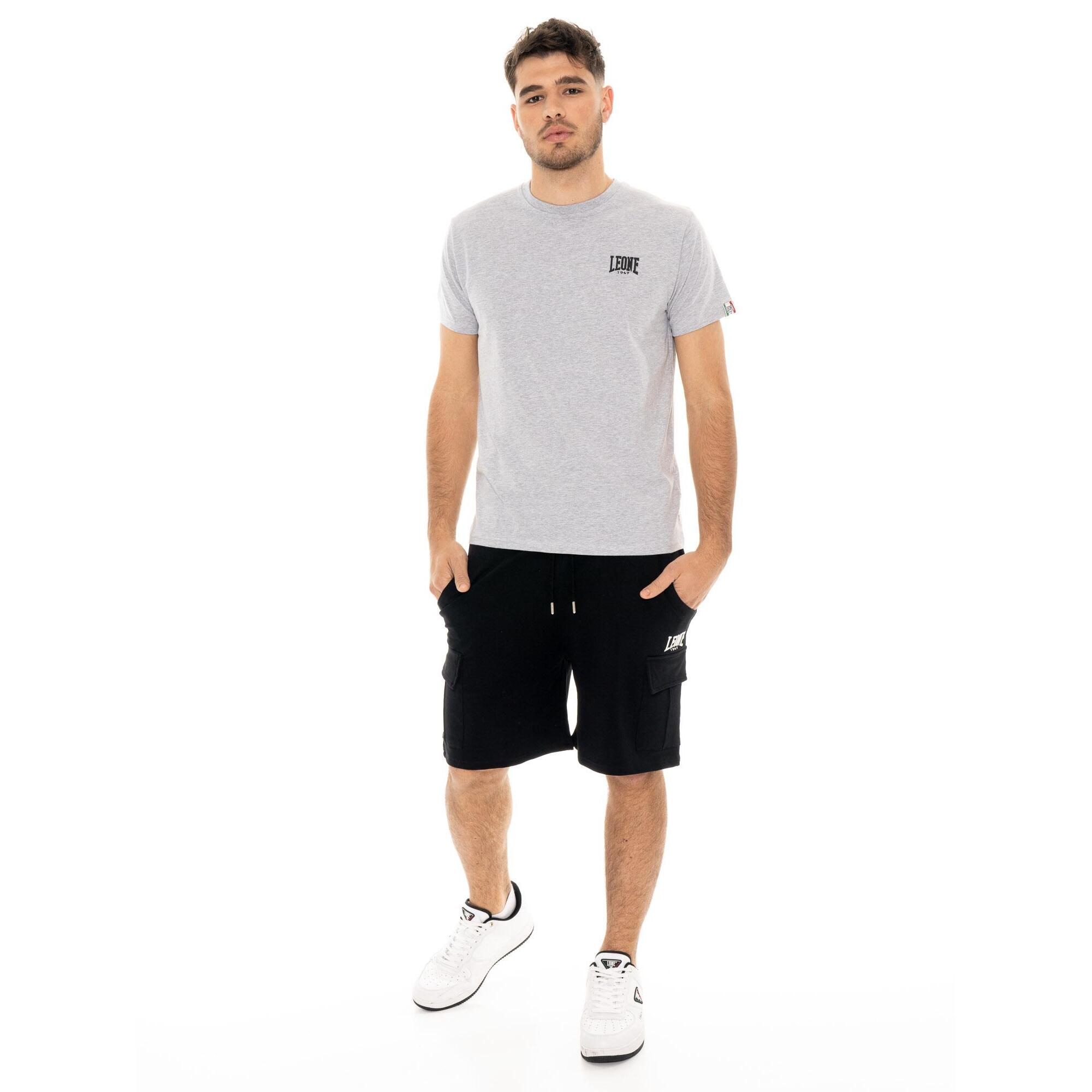 Camiseta de hombre Leone Basic de algodón de manga corta