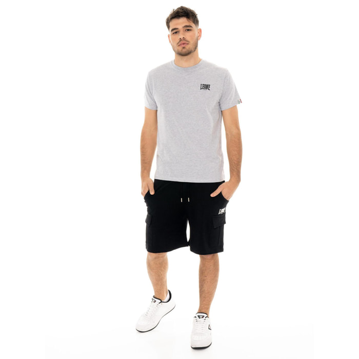 Camiseta de hombre Leone Basic de algodón de manga corta