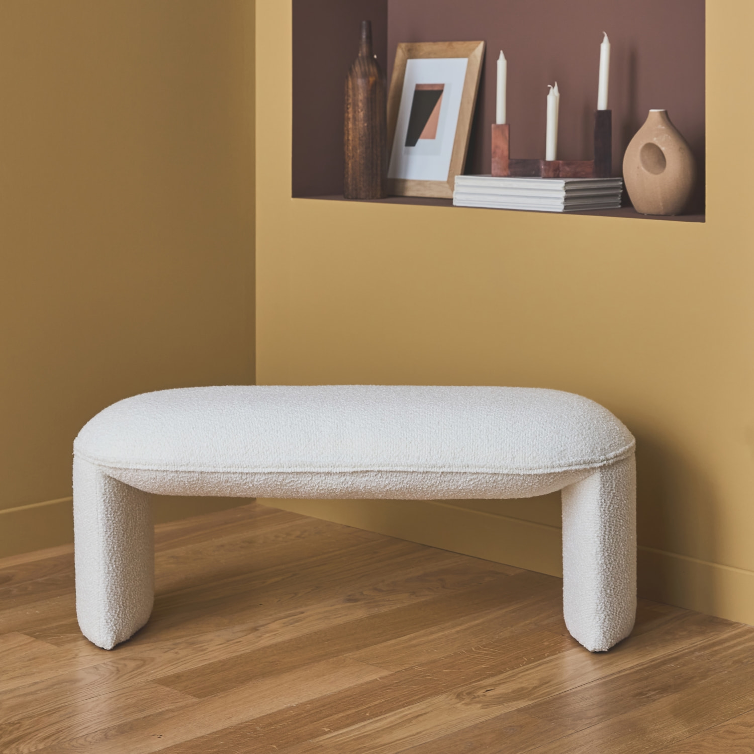 Banc, bout de lit bouclette SHAWN