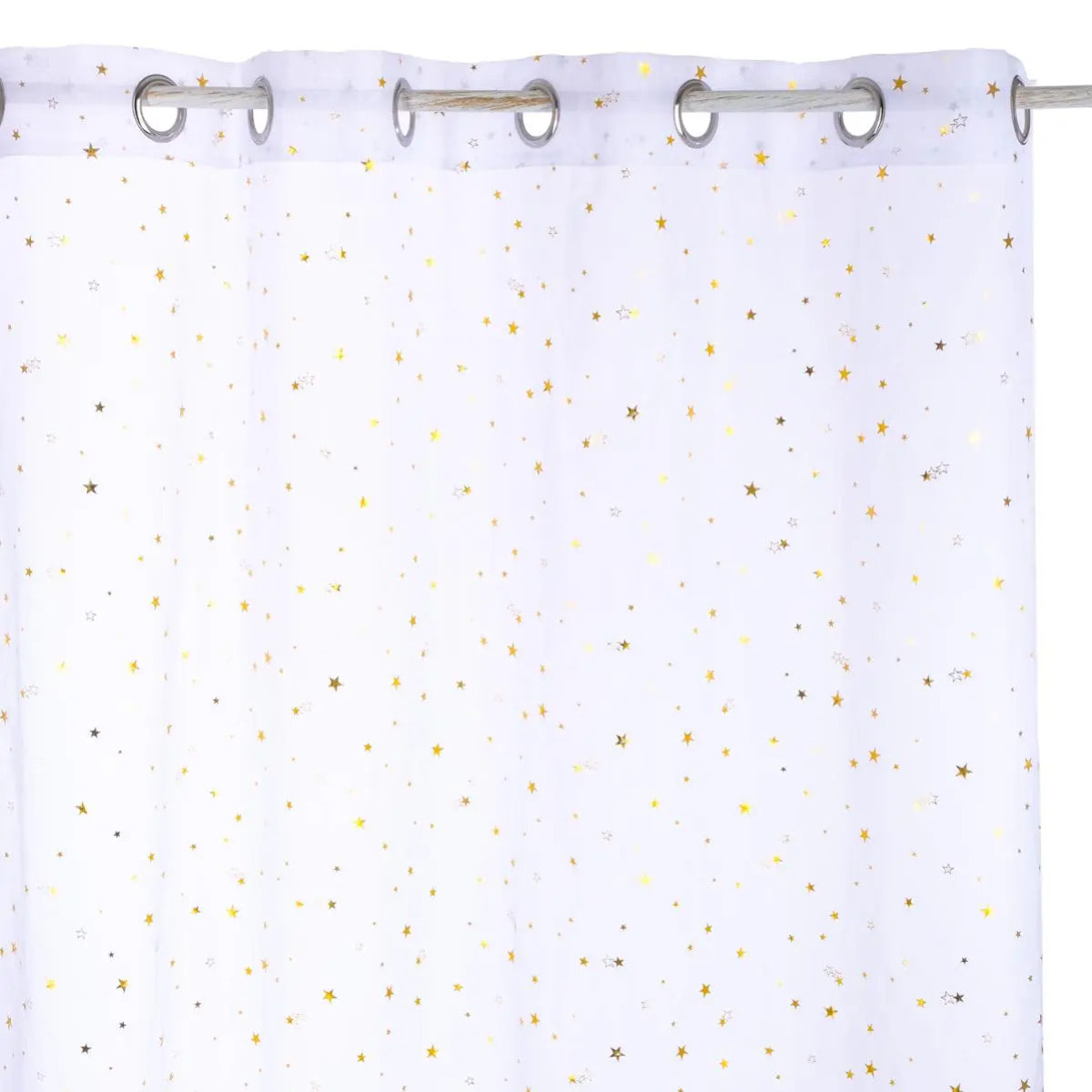 Voilage enfant "Demoiselle" étoile d'or 140x250cm