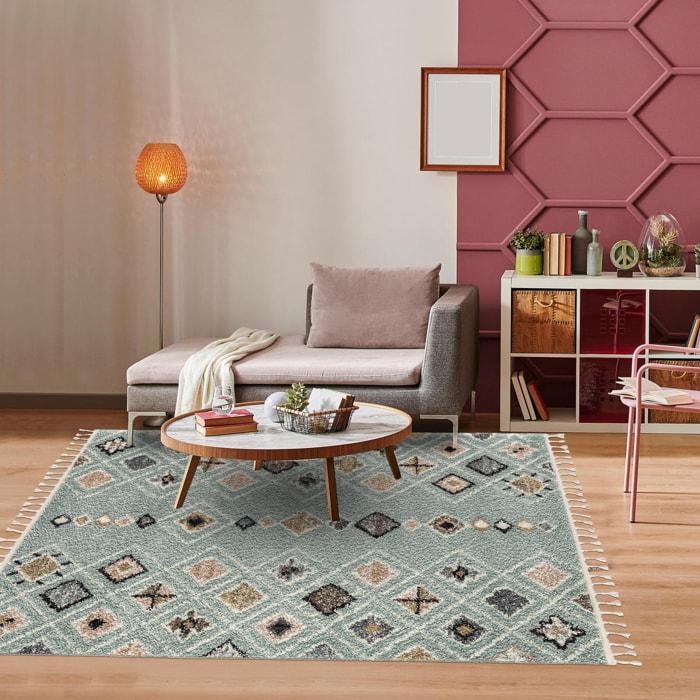 Tapis berbère tissé motif saharien RICE
