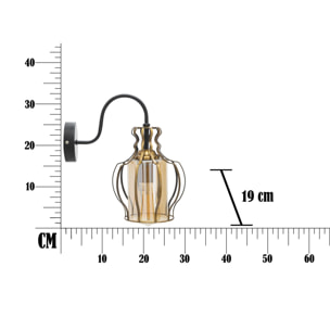 LAMPADA DA MURO IRON CLASS -B- CHARME 1921 BICOLORE