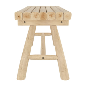 Banc de jardin en branche de teck 2 places - Makam