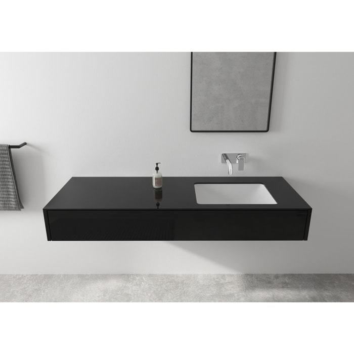 Mitigeur lavabo encastré mural Vernis Shape Chromé