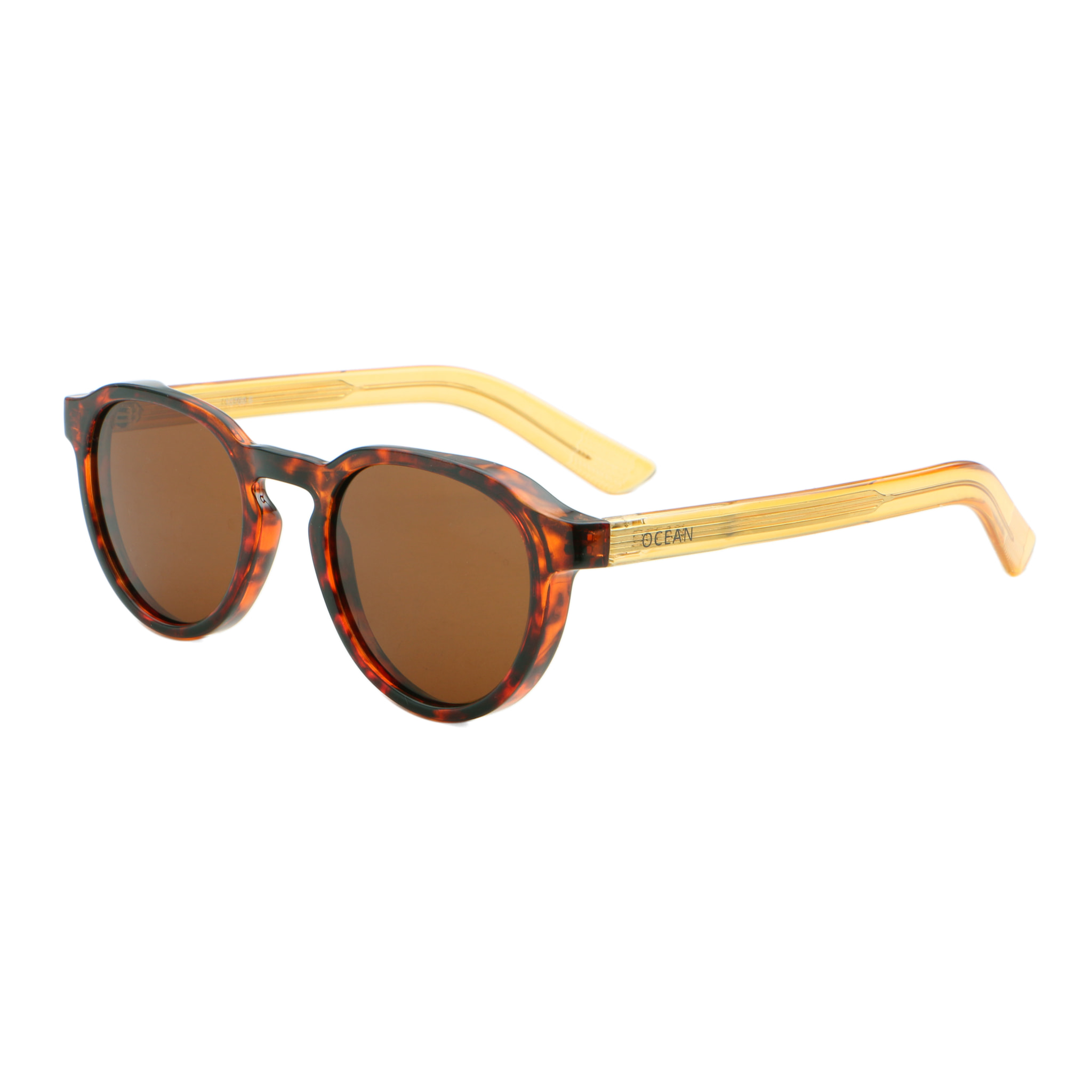 Gafas de sol OCEAN LA ROCHELLE - Habana dark con patilla champagne / Marrón