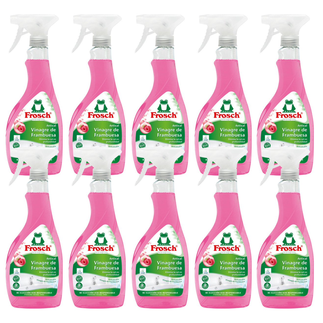 Pack 10x Spray antical frambuesa Frosch 500 ml