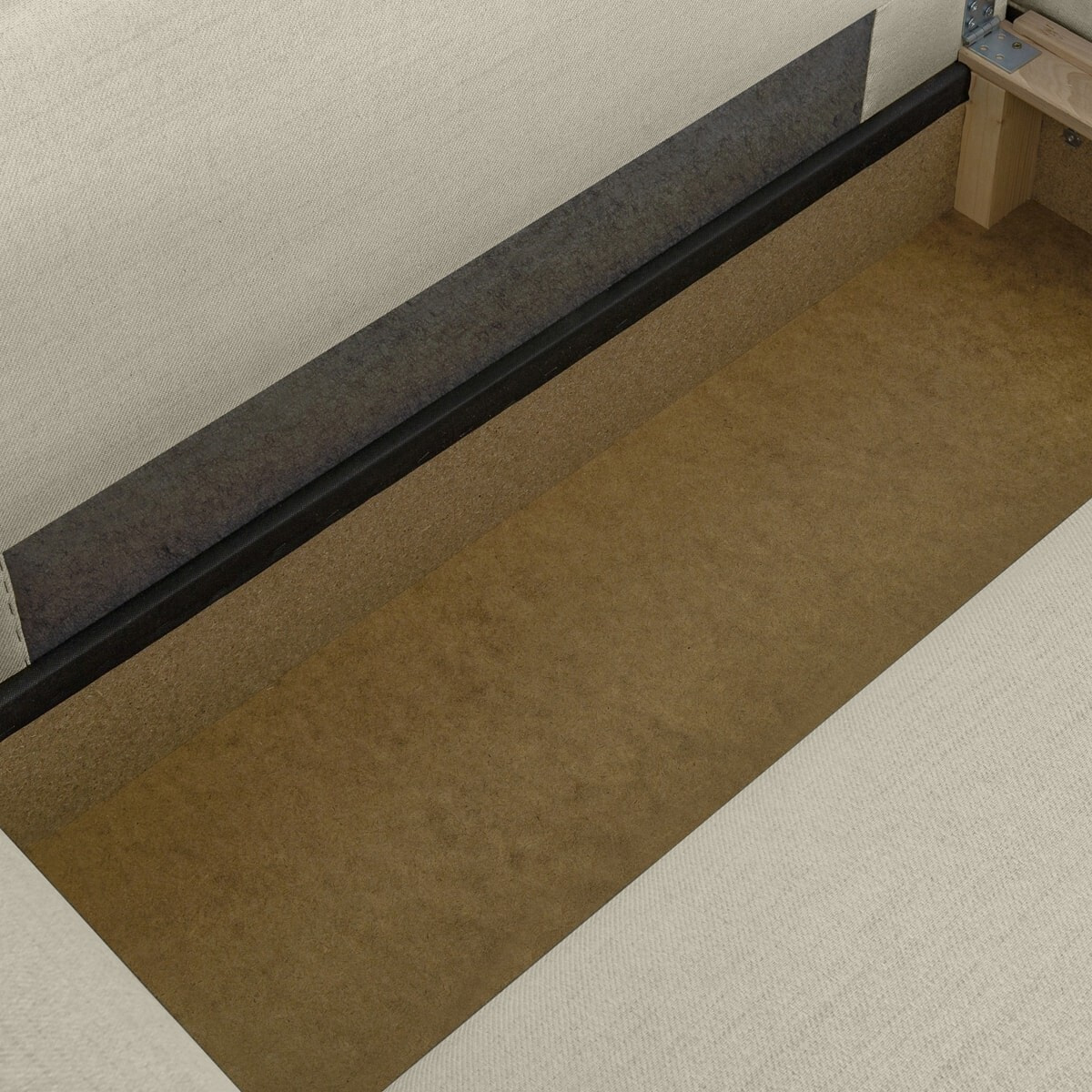 Canapé d'angle convertible 4 places en tissu - DAVIS