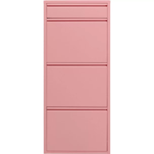 Casier à chaussures Caruso rose 3+1 tiroirs Kare Design