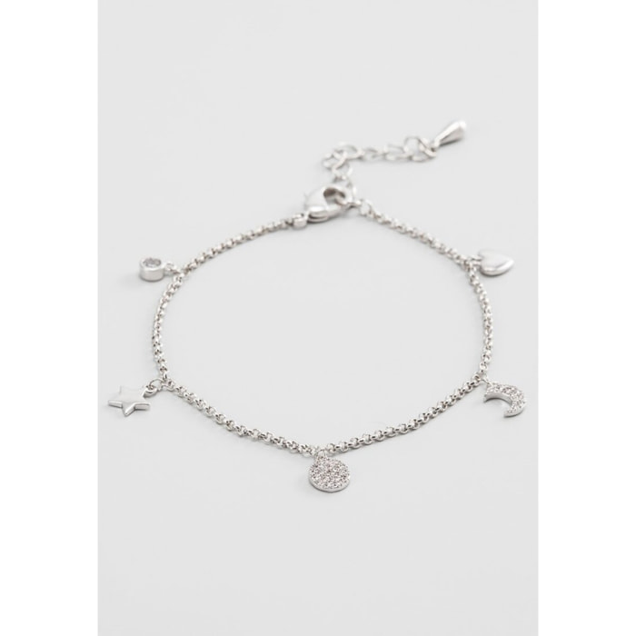 Bracciale U.S. Polo Assn. In metallo placcato rodio