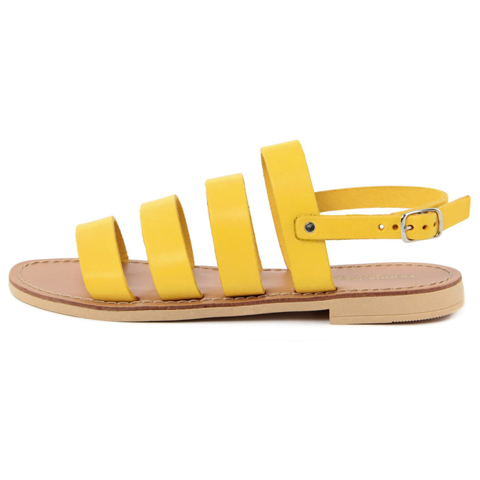 Sandalino flat Donna Toscana Giallo