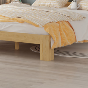 Lit en bois avec tête de lit 140x200cm FINN