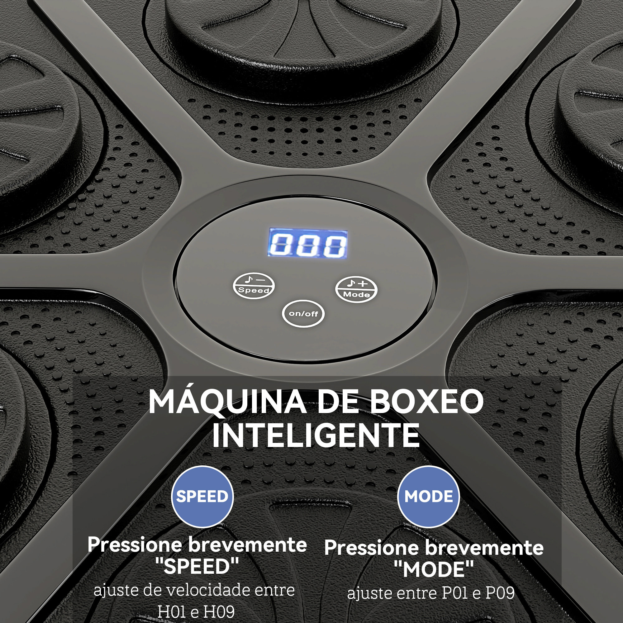 Boxeo Pared Musical con 9 Modos de Velocidad, Guantes y Conexión Bluetooth, Máquina Boxeo Musical Pared con Luces LED, para Adultos y Niños en Casa, Oficina, Gimnasio