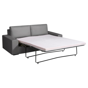 Canapé convertible 6 cm DEULE 3 pl 193 cm tissu Moderne Graphite - Fabriqué en France