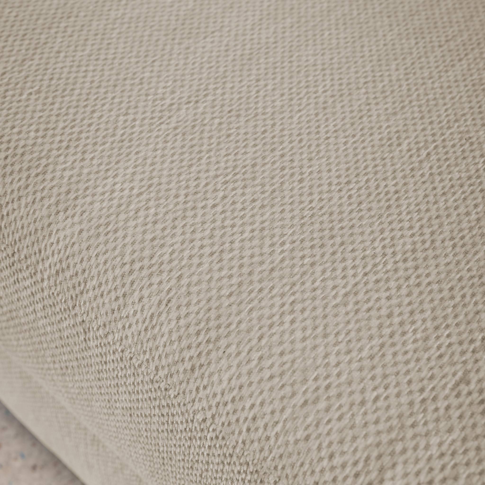 Canapé convertible 2 places tissu chenille gris clair - L 170 x P 95 x H 76cm - Twist