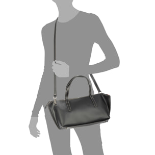 Badalucco borsa a spalla donna. Pelle autentica Ruga.