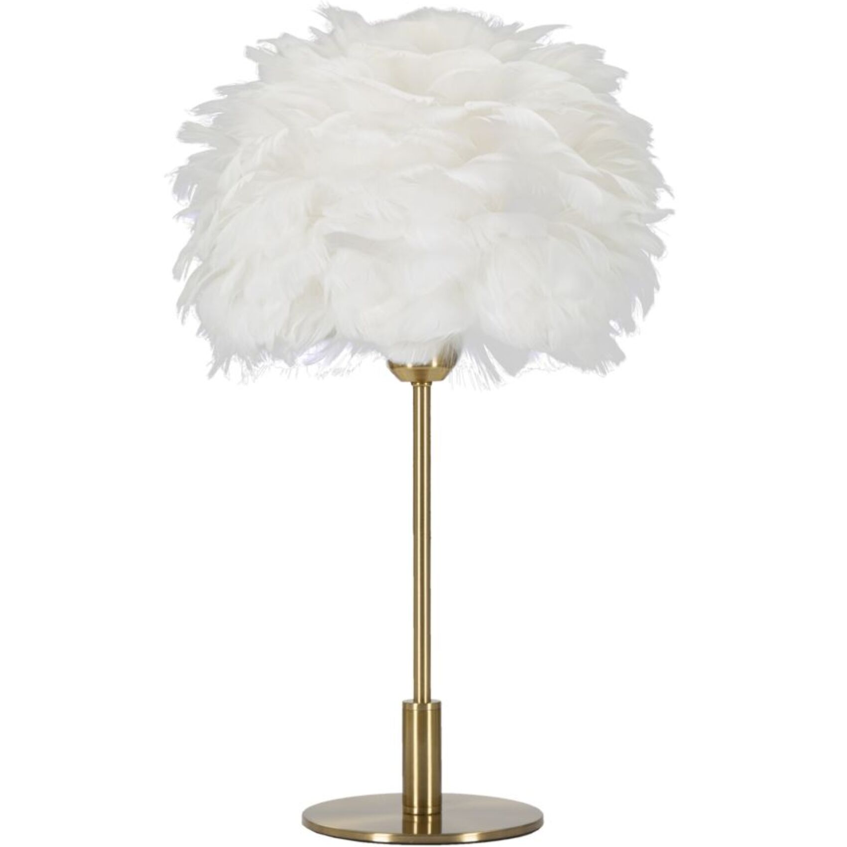 LAMPADA DA TAVOLO BALL FEATHER CM Ø 30X50