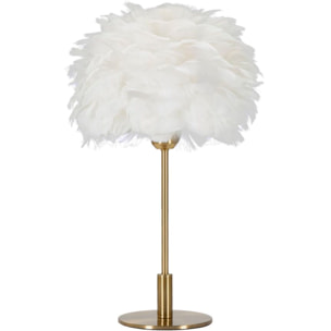 LAMPADA DA TAVOLO BALL FEATHER CM Ø 30X50