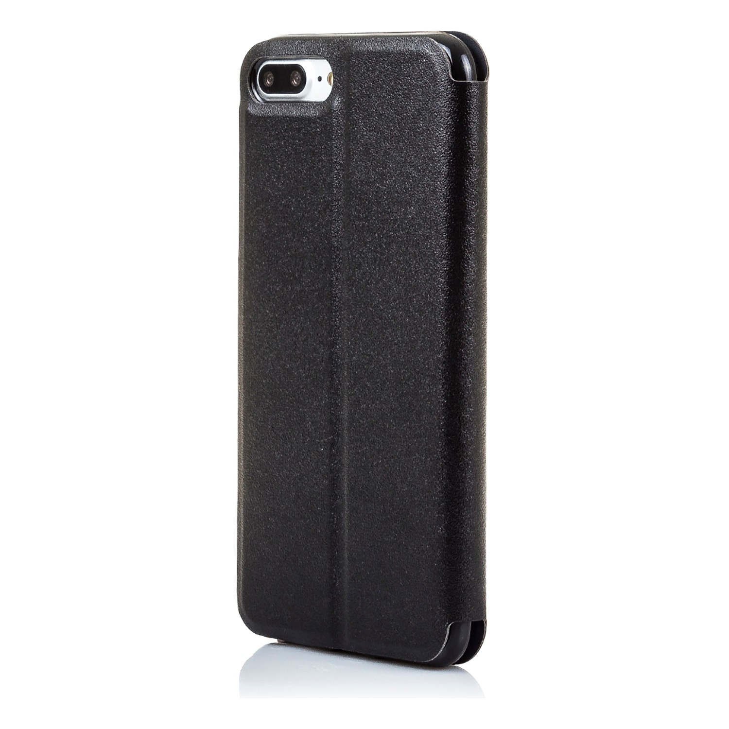 DAM CUSTODIA A LIBRO CON CHIUSURA MAGNETICA A FINESTRA Iphone 7 Plus/ Iphone 8 Plus 7x1x14 Cm. Colore nero