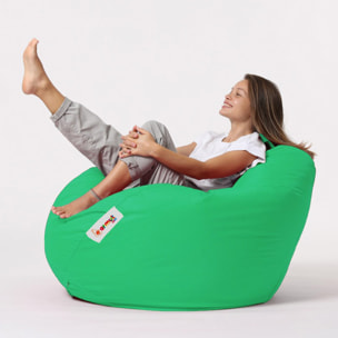 Pouf poire d'extérieur 130x115cm vert KAYAR
