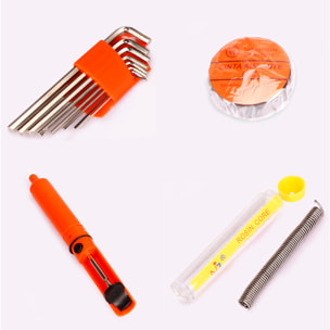 Set di strumenti domestici per elettricisti con valigetta di trasporto e 35 pezzi.