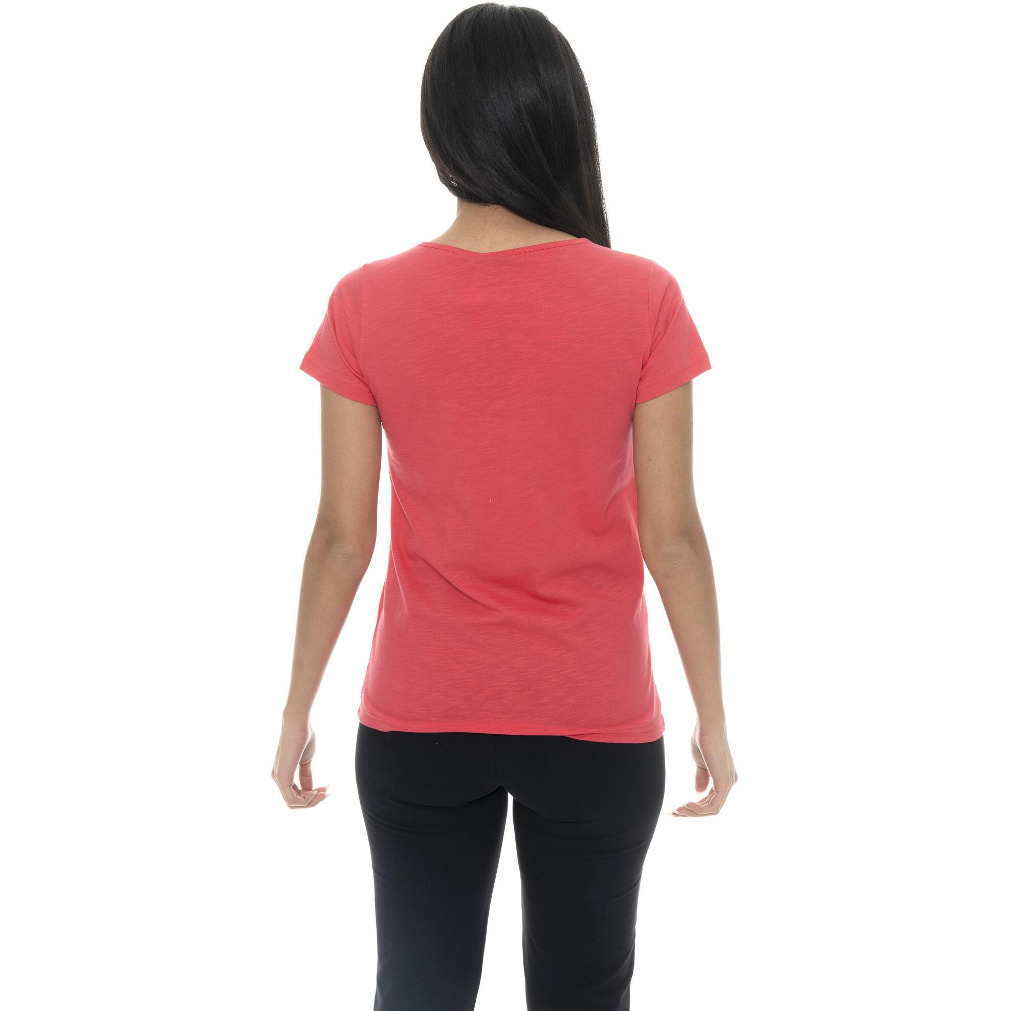 Leone Camiseta básica de mujer de manga corta