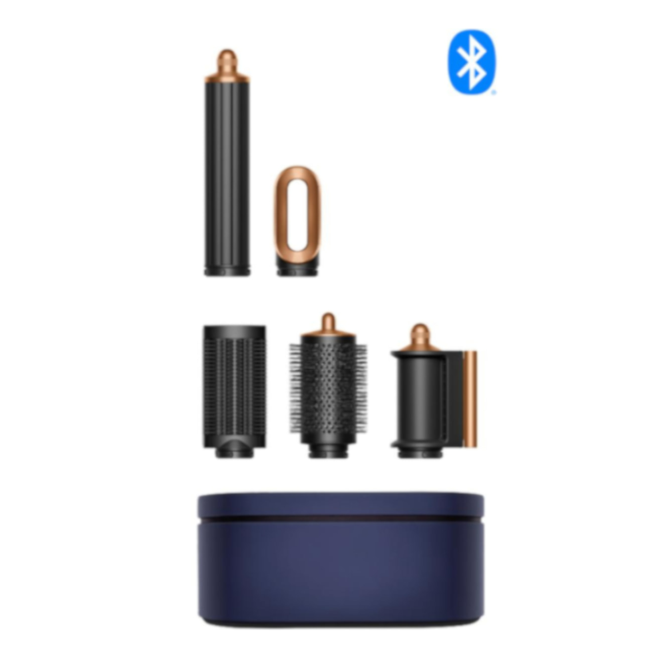 Multi-styler Dyson Airwrap i.d.™ - Cheveux raides à ondulés (Bleu de Prusse/Cuivré)