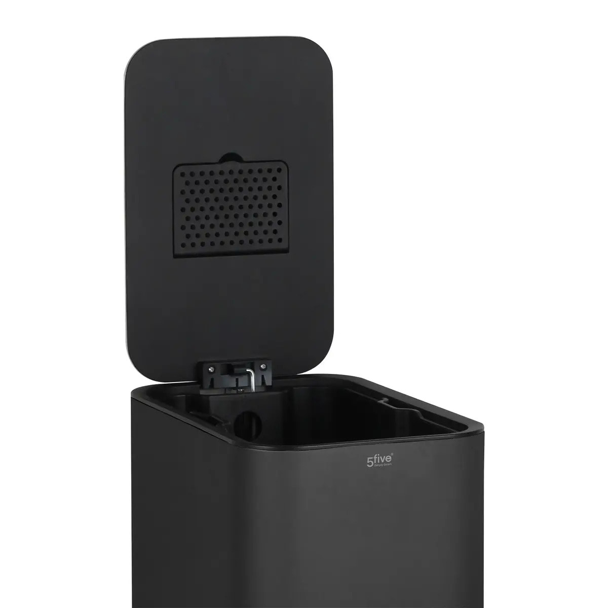 Poubelle slim rectangulaire à pédale Delta 20L noir