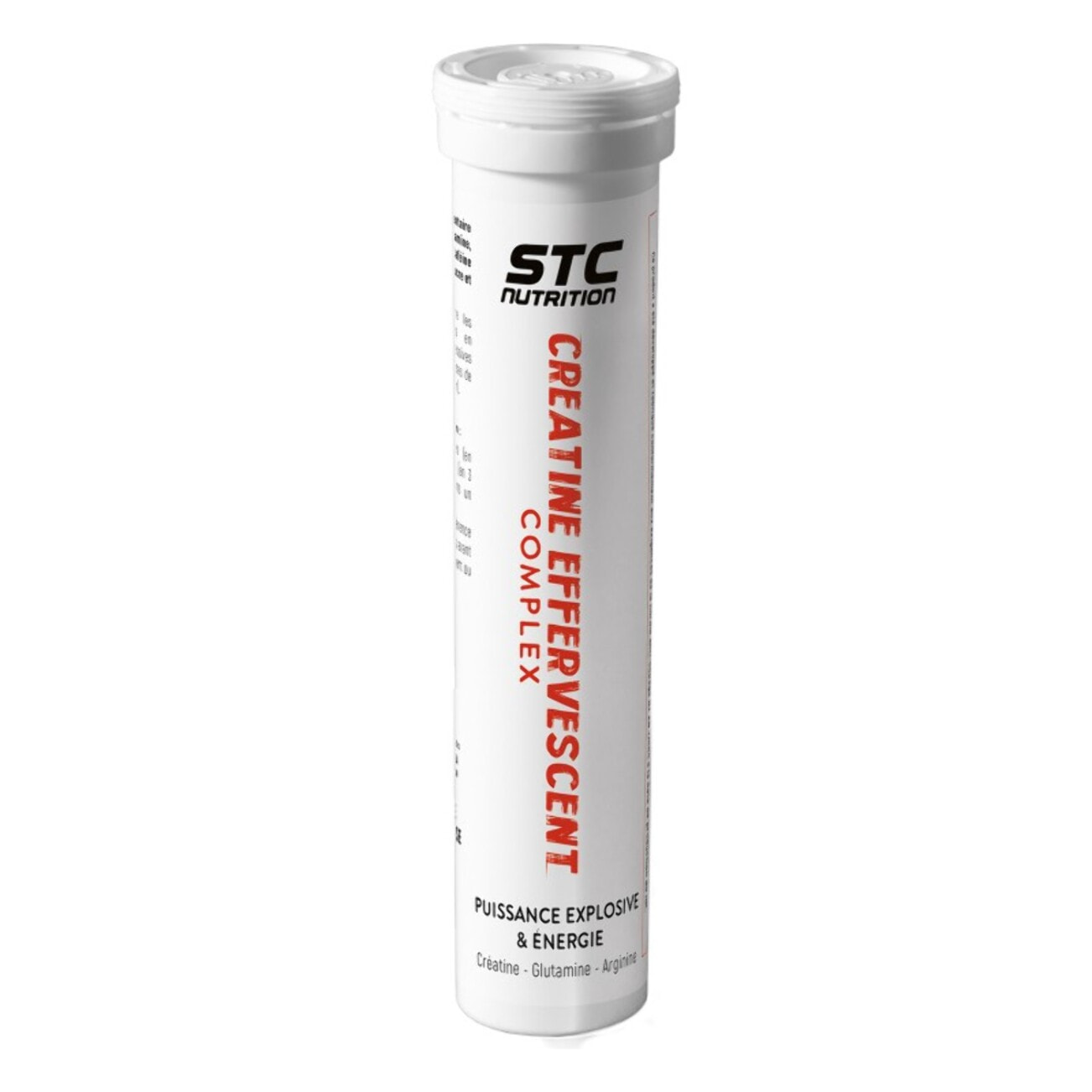 STC NUTRITION - Creatine Efferberscent Complex- A base de Créatine, Glutamine, Arginine, Taurine et Caféine - Aide à améliorer les capacités physiques - Tube de 30 comprimés - Cure de 5 à 15 jours