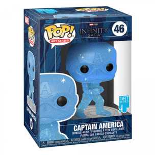 Infinity Saga Pop! Artist Series Vinile Figura Captain America (blue) 9 Cm Funko