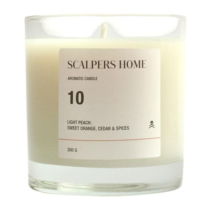 Vela aromática 300gr aroma light peach scalpers